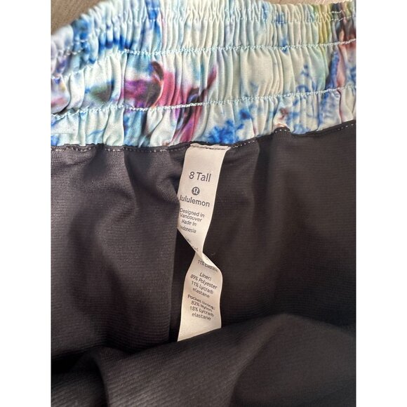 LULULEMON Multicolor Running Workout Shorts Size 8 Tall - Picture 7 of 7
